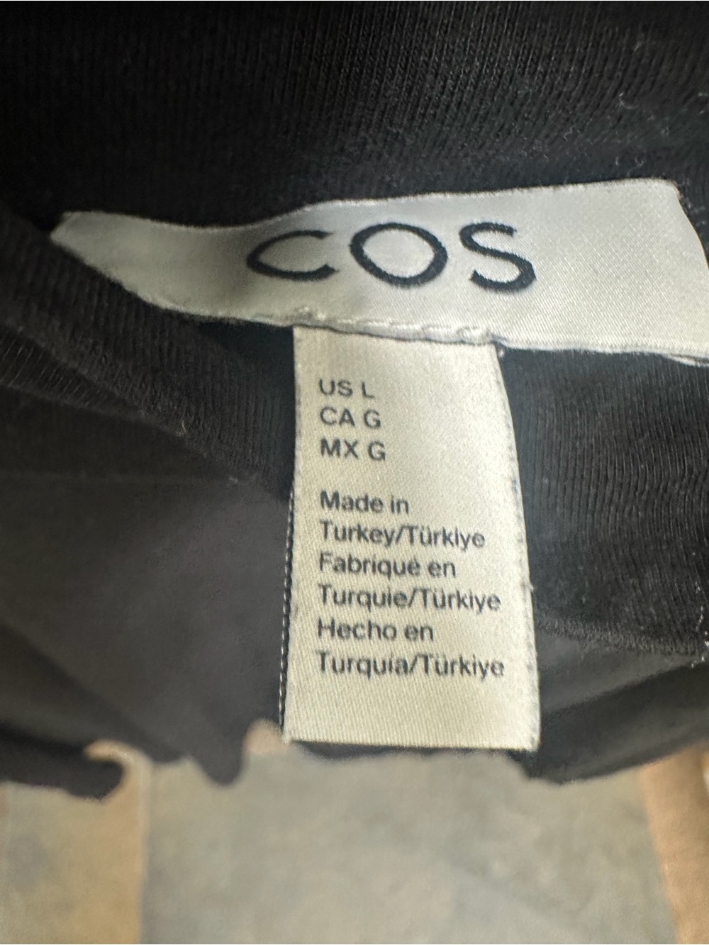 COS Black Long-Sleeve Turtleneck Top - Picture 2 of 6